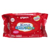 Pigeon 贝亲 日本原装 宝宝擦屁屁湿巾 乳液性外出用 30枚/袋