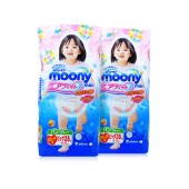 2包装|Moony 尤妮佳 日本 拉拉裤 女宝宝 XL38