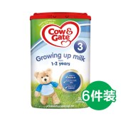 【保税区发货】6件套丨Cow＆Gate 英国牛栏 原装婴幼儿奶粉 3段 1-2岁 800g/罐