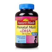 2瓶装|Nature Made 莱萃美 美国 孕妇产前维生素+DHA含叶酸胶囊 165粒/瓶