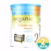 2罐装|BELLAMY’S 澳大利亚 贝拉米 奶粉 2段 6-12个月 900g