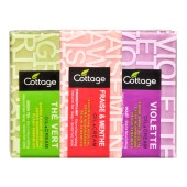 Cottage 悠香伊 缤纷组合香皂 (绿茶+薄荷草莓+紫罗兰) 150g*3