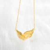 天使的翅膀可延长足金女士套链项链 约6.06g