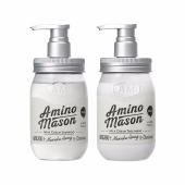 【香港直邮】向往的生活同款 AMINO MASON 升级氨基酸头皮护理滋养洗发水 450ML + 护发素 450ML 组合装