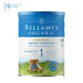 【保税区】Bellamys 贝拉米 澳洲 新版有机配方奶粉1段 0-6个月 900g