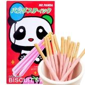 【一般贸易】MR.PANDA 熊猫先生 越南 草莓味代可可脂巧克力涂层棒形饼干 40g*6盒